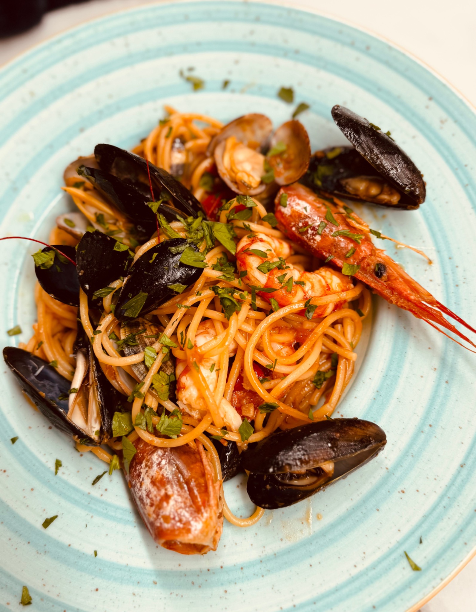Seafood pasta